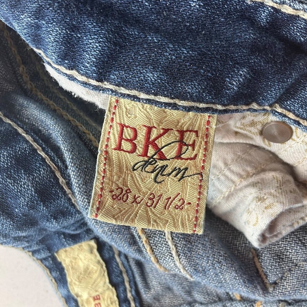 BKE Womens 28 Libby Stretch Bootcut Denim Jeans Y2K Low Rise Western - Picture 5 of 15